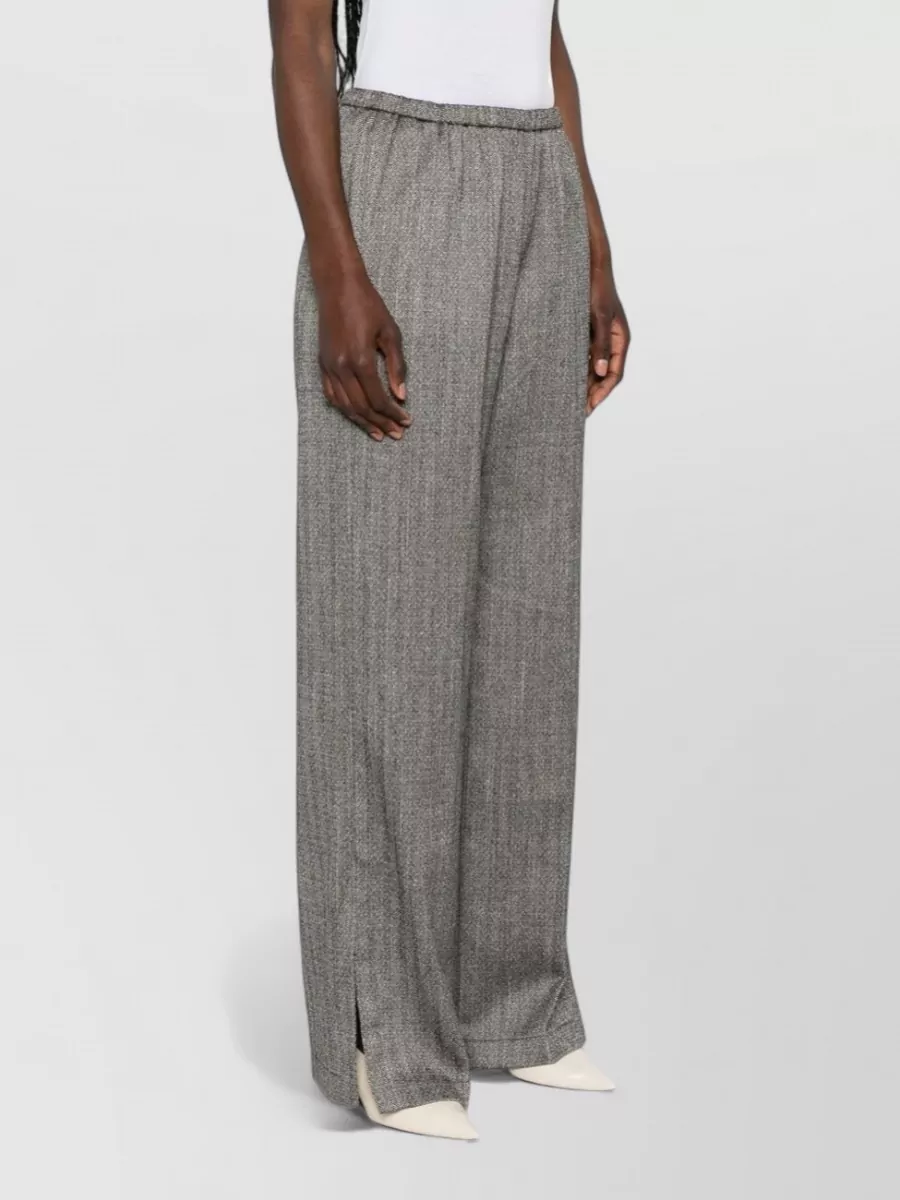 Forte Forte Herringbone Wide-Leg Trousers