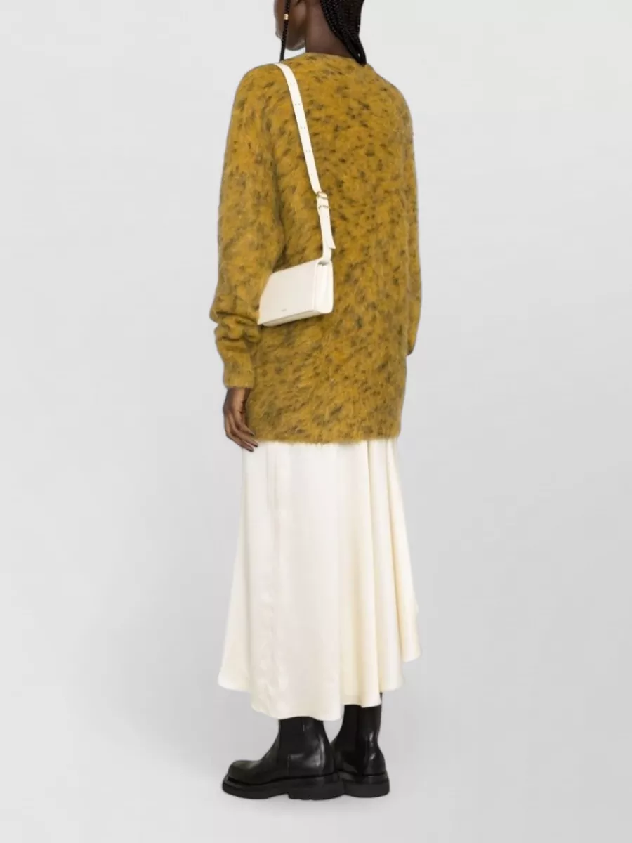 Jil Sander Daytime Leather Shoulder Bag Adjustable Strap