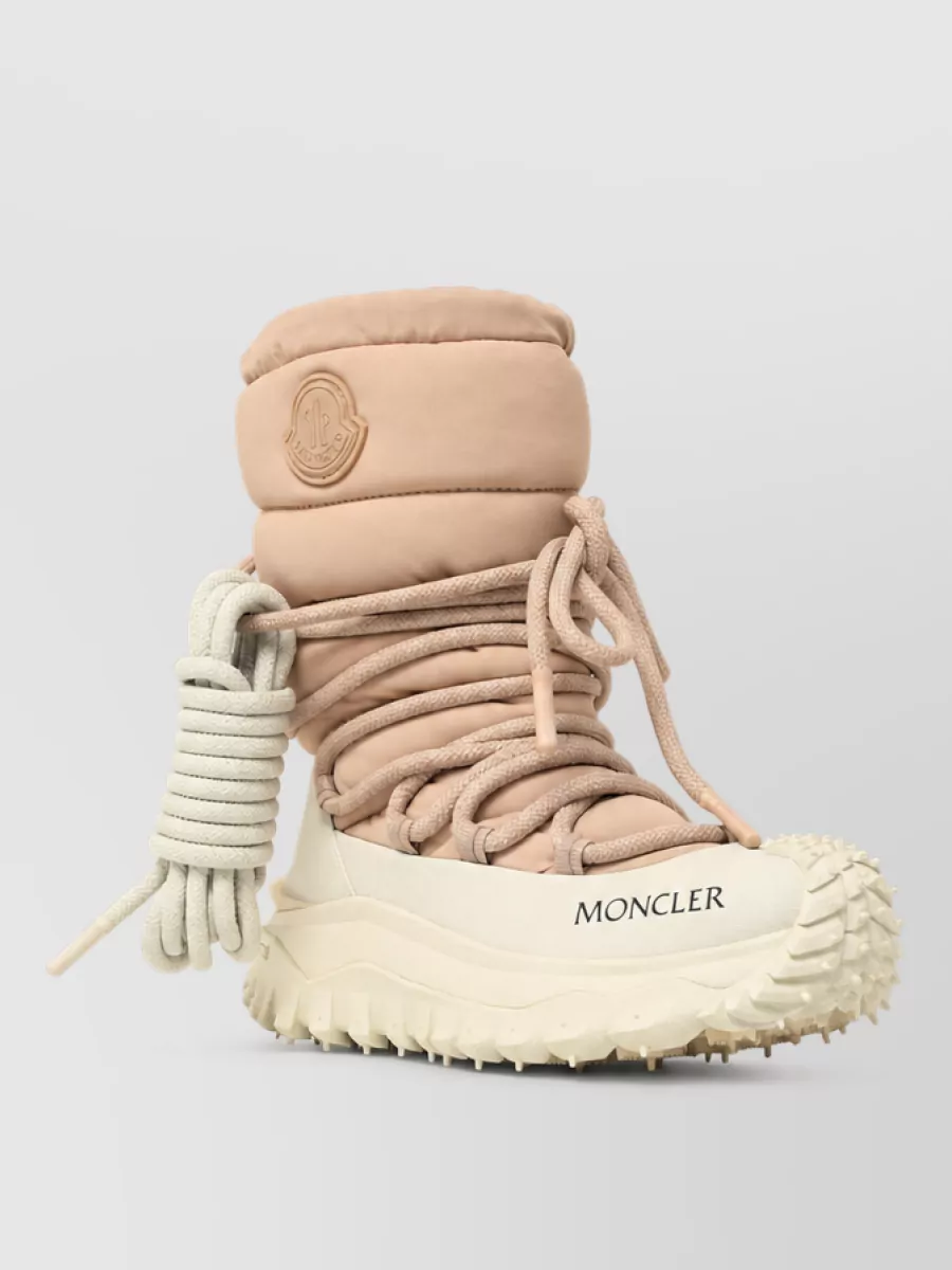 Moncler stretch nylon high boots