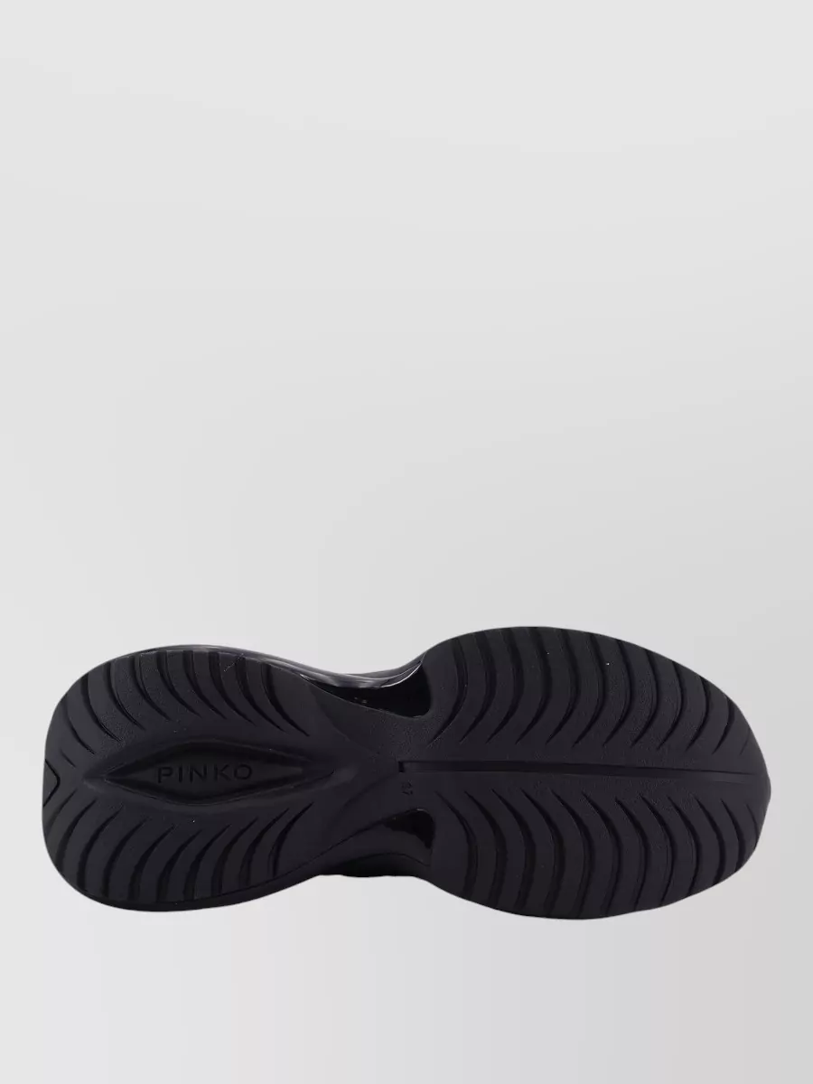 Pinko Low Top Sneakers Chunky Sole Metallic Accents