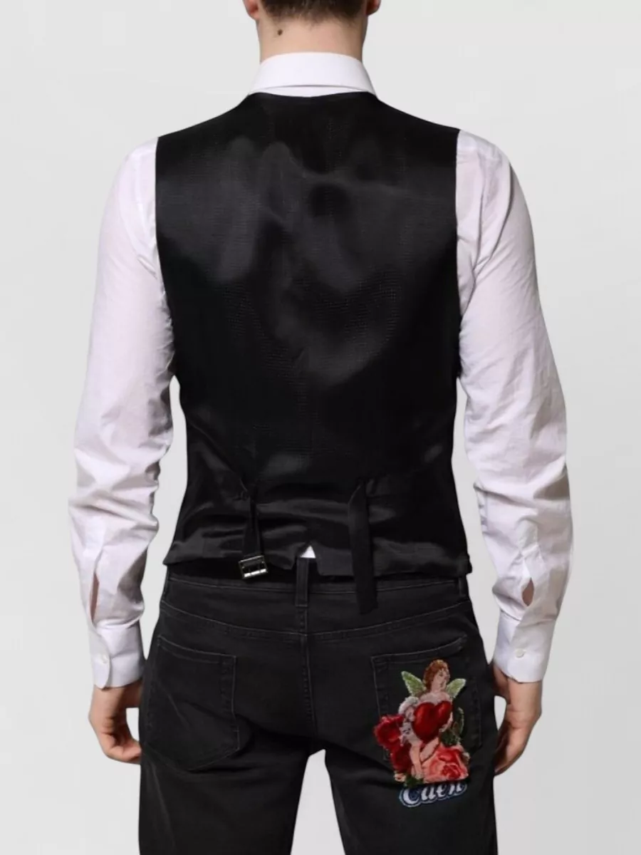 Dolce&Gabbana Sequined V-Neck Waistcoat