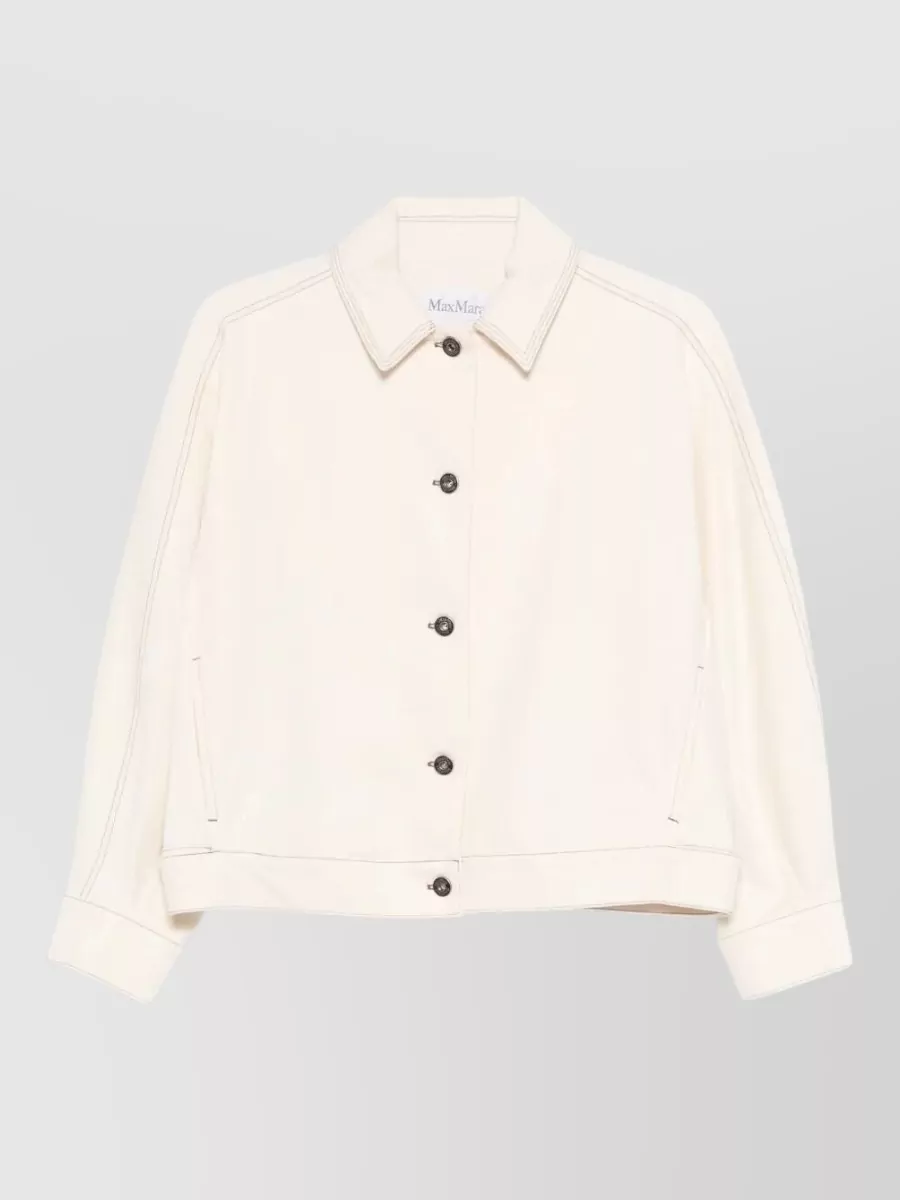 Max Mara denim jersey overshirt jacket