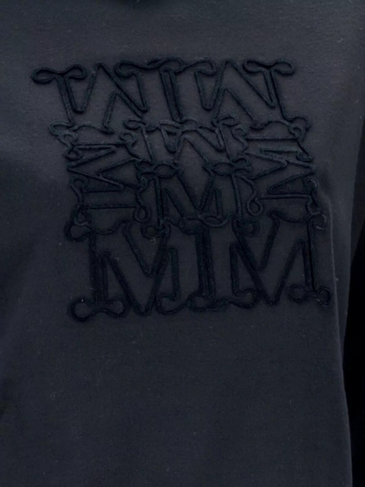 Max Mara Wool Hooded Sweatshirt With Dropped Shoulders