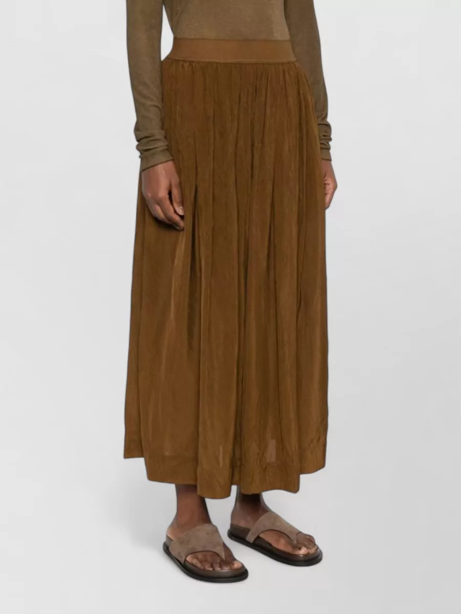 Uma Wang Gillian Long Skirt Pleated Side Pockets Slit