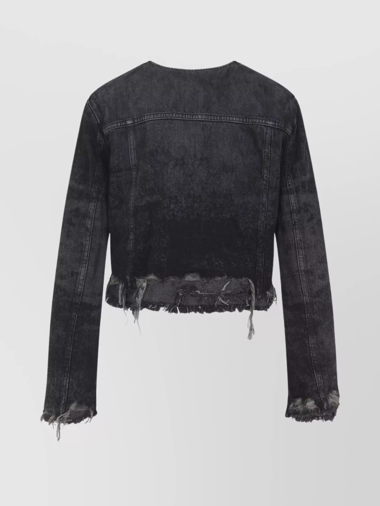 Diesel De-graffy Cropped Denim Jacket