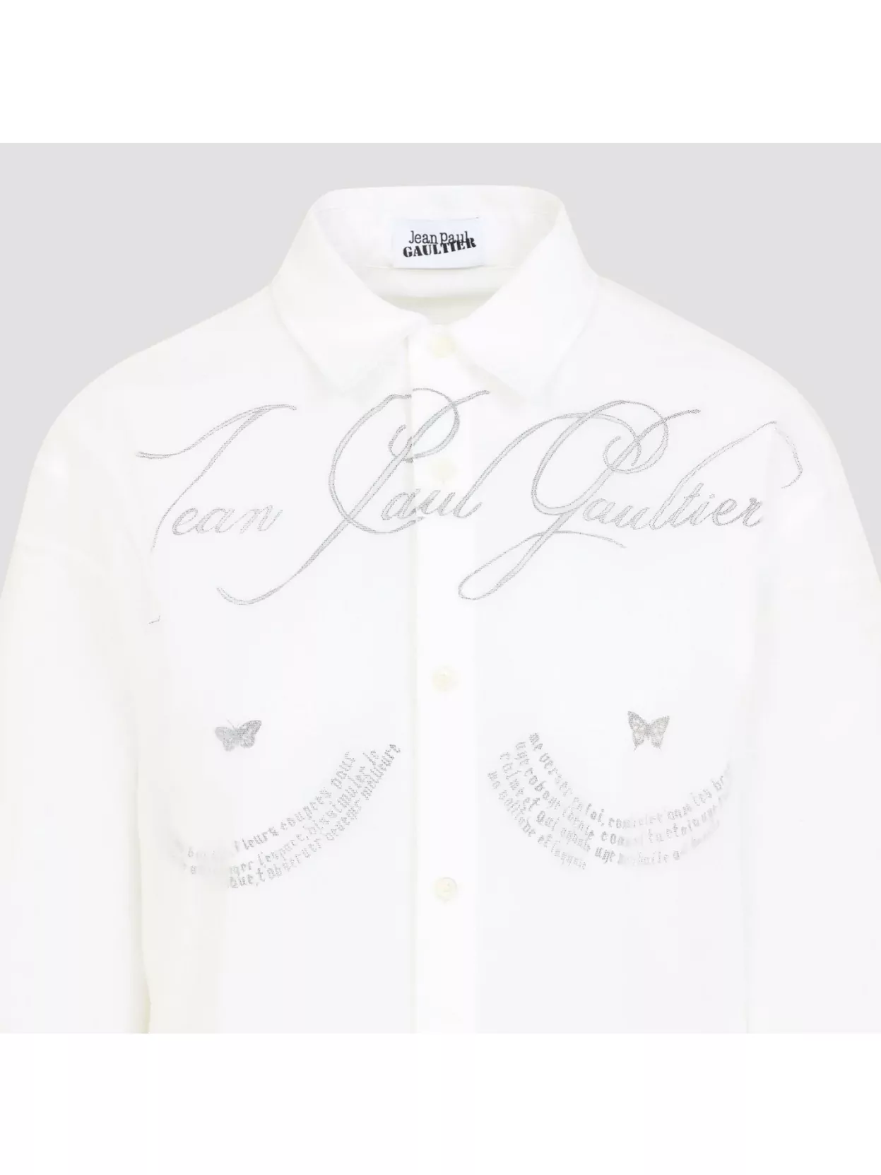 Shop Jean Paul Gaultier Ls Double Layer Shirt