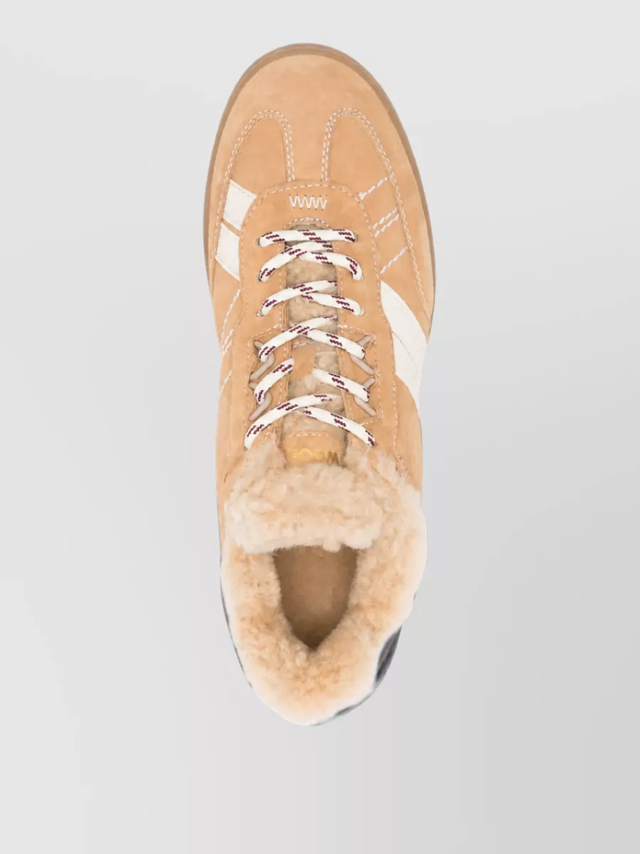 Woolrich Suede Panelled Lace-Up Shoes