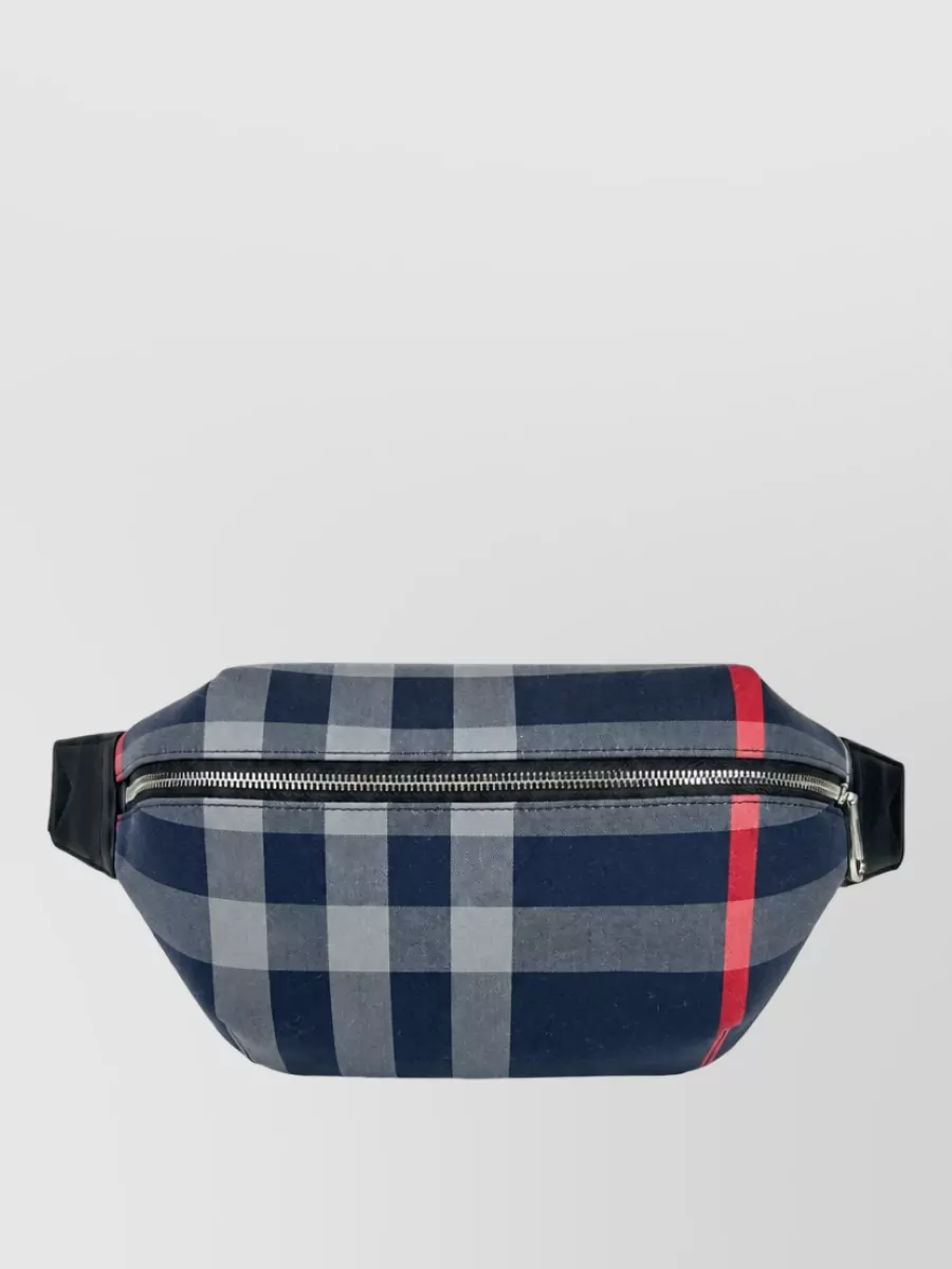 Burberry Medium Check Cotton Crossbody Bag