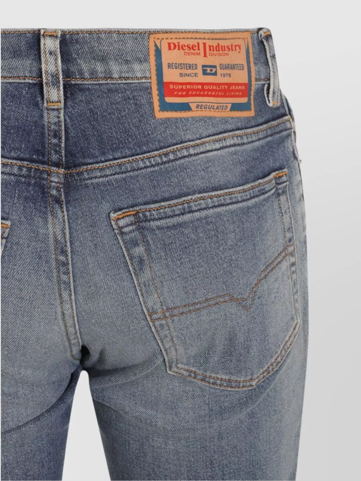 Diesel Straight Leg Trousers Rivet Detailing