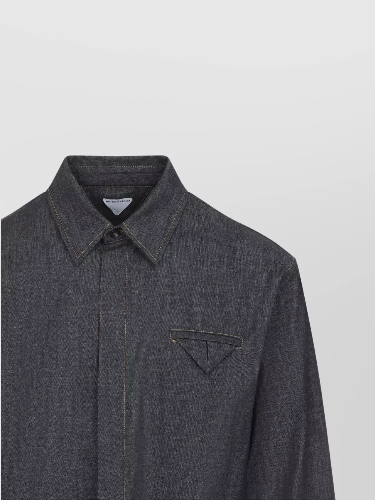 Bottega Veneta Triangle Back Denim Shirt