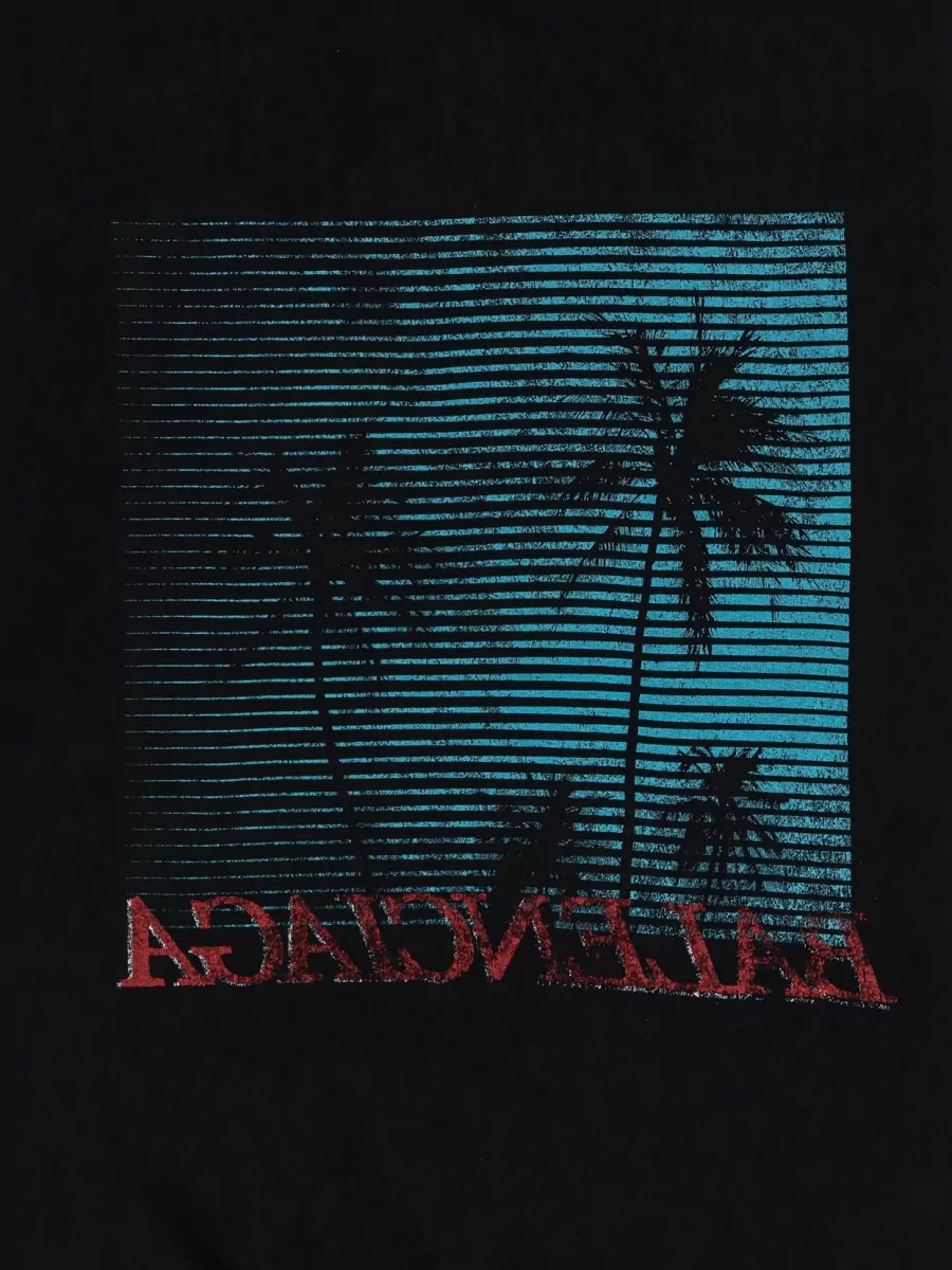 Balenciaga Cotton Printed Distressed Crewneck Sweatshirt