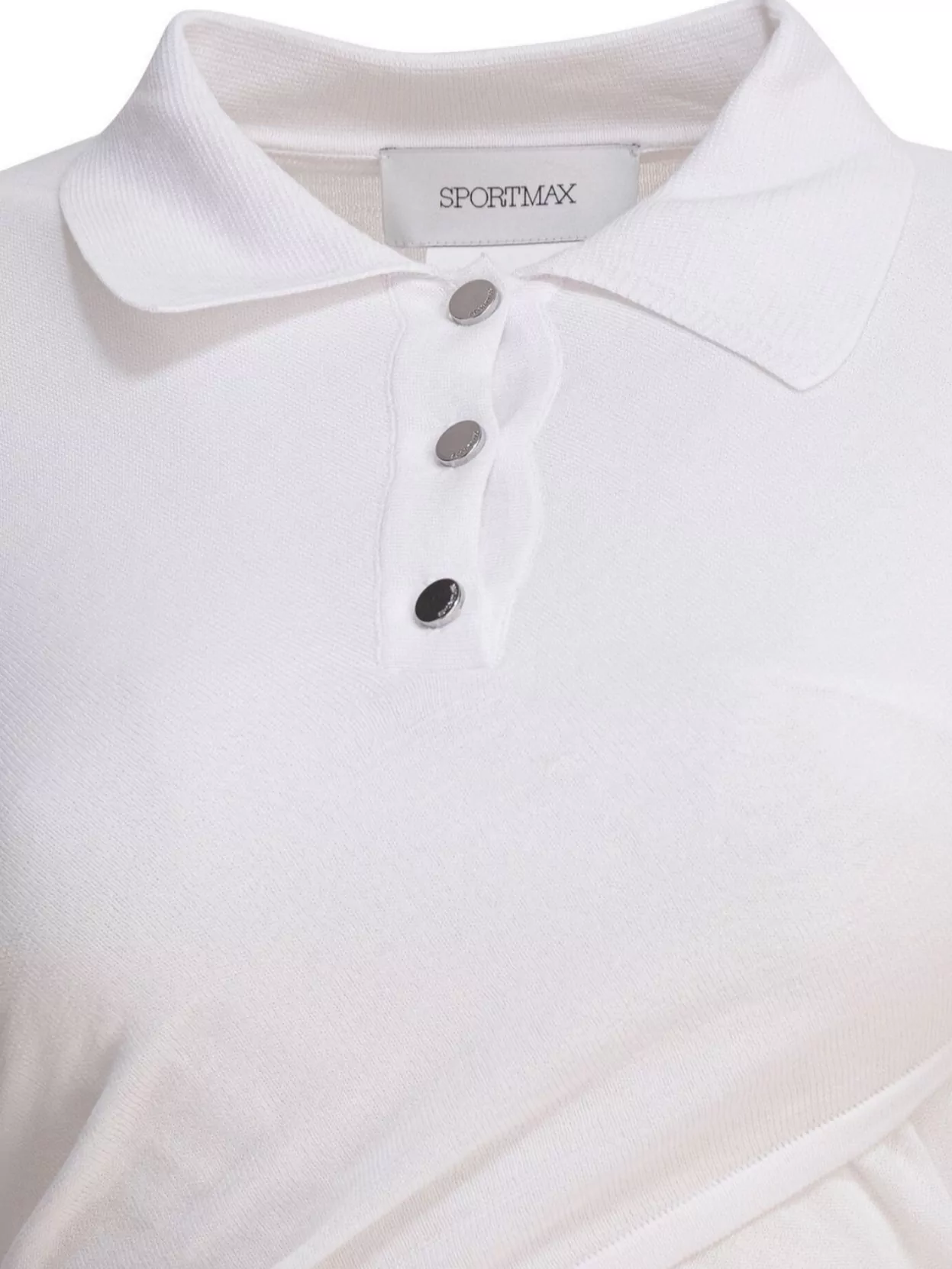 Sportmax White Shaker Polo