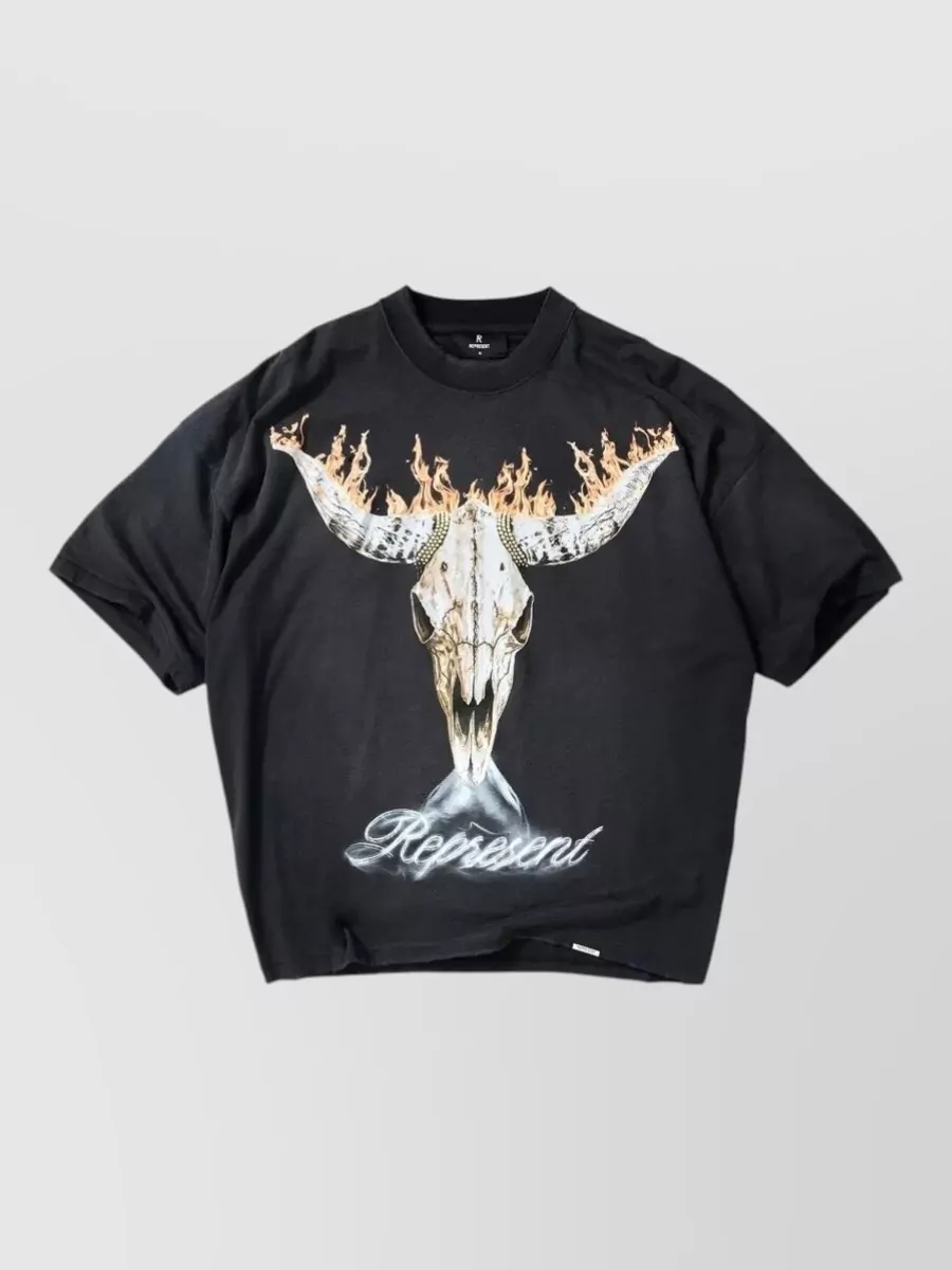 Represent printed organic cotton hemp t-shirt