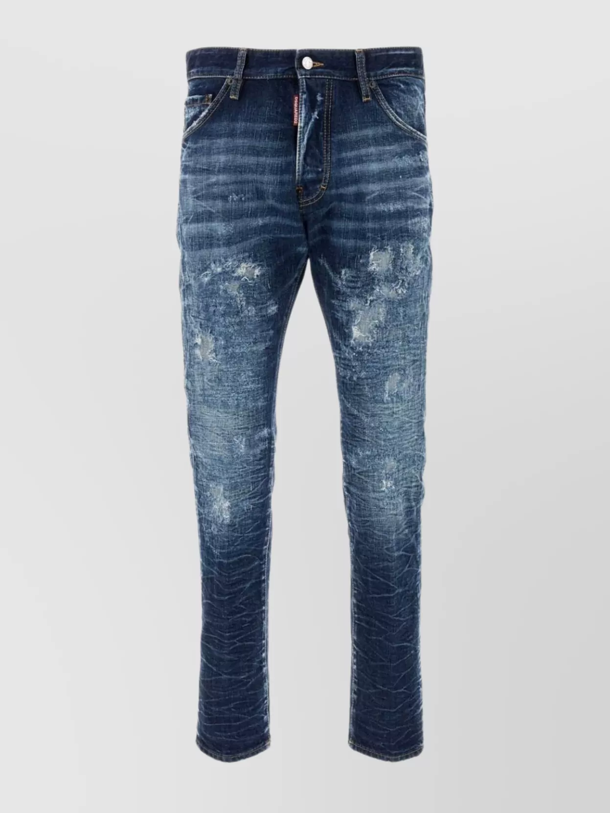 【関税&送料込】Dsquared Stretch Denim Jeans Dsquared2 Stretch denim skater jeans with distressed and