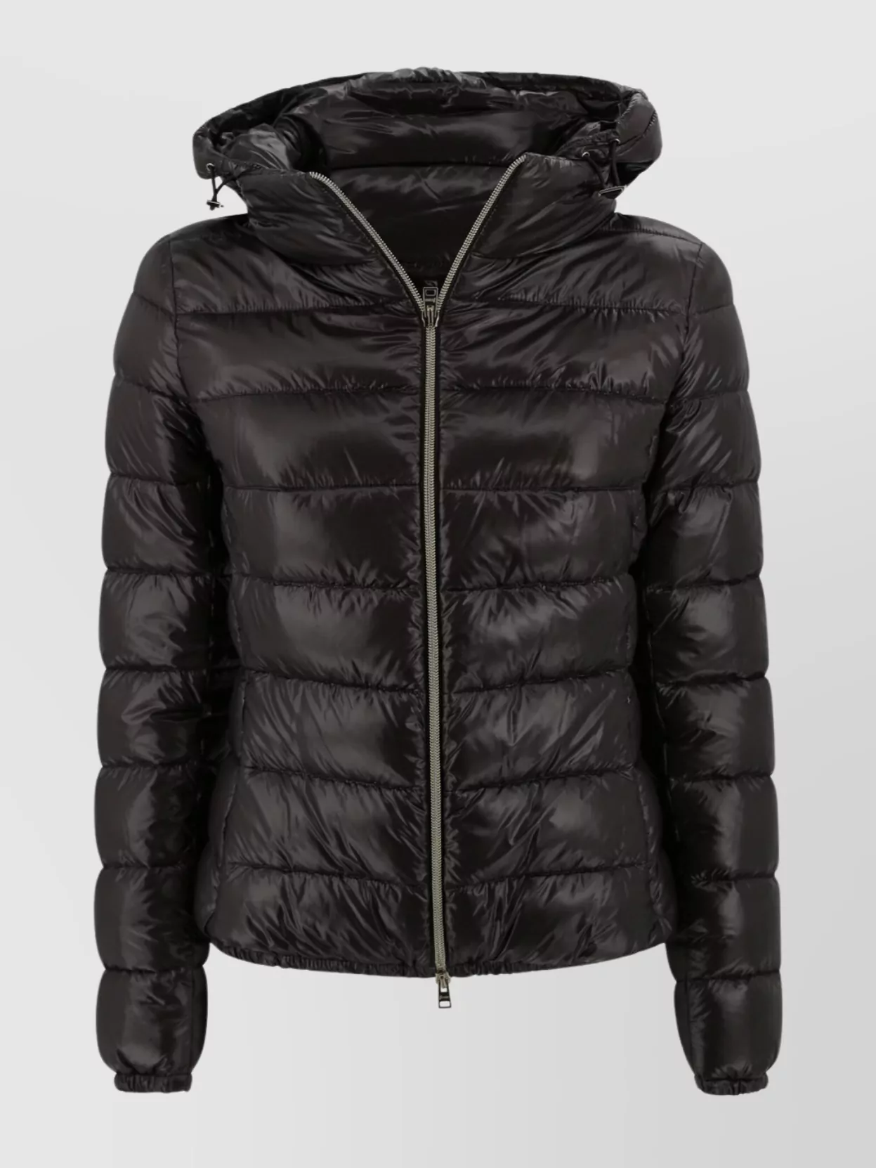 Herno Lightweight Water-repellent Hooded Puffer Jacket In Black