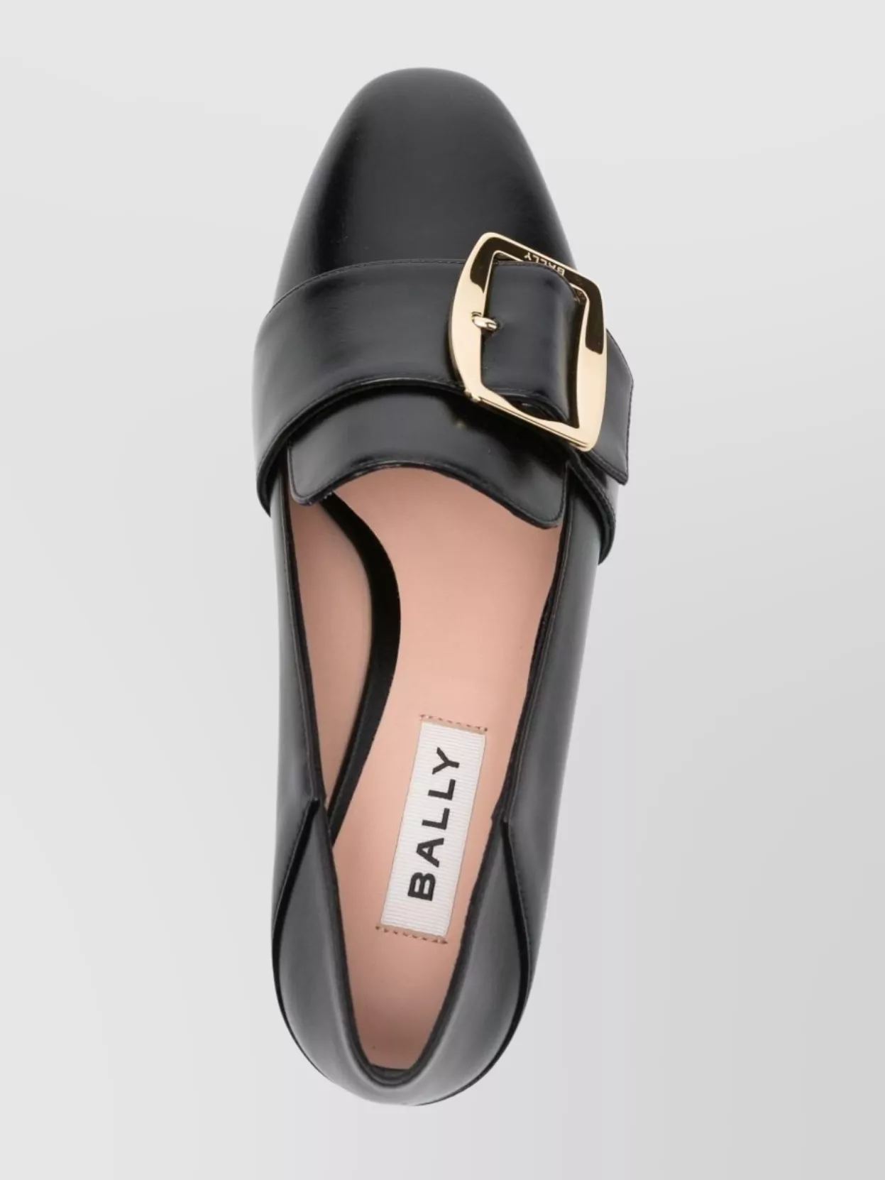 Bally Almond Toe Loafers Block Heel