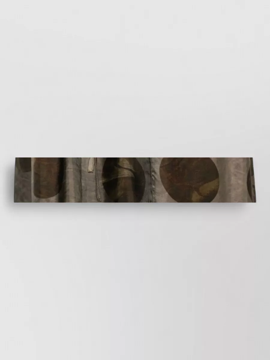 Uma Wang Gillian Midi Skirt Pleated Print Pockets