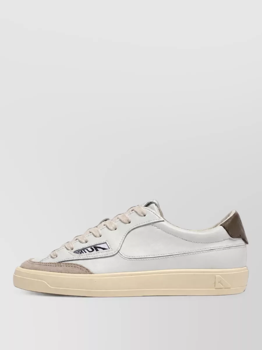 Autry Leather Low Top Lace Up Shoes