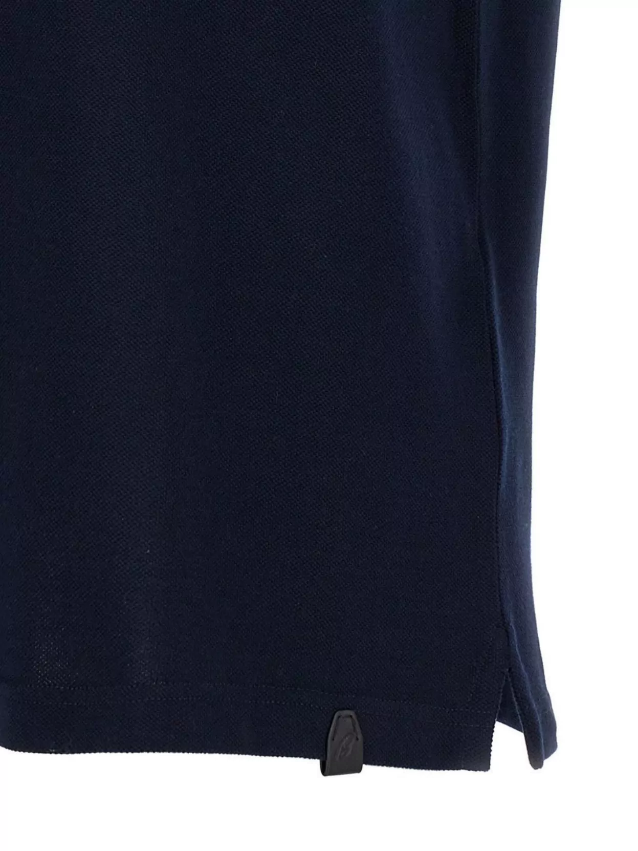 Brioni Short Sleeve Cotton Polo Shirt With Side Slits