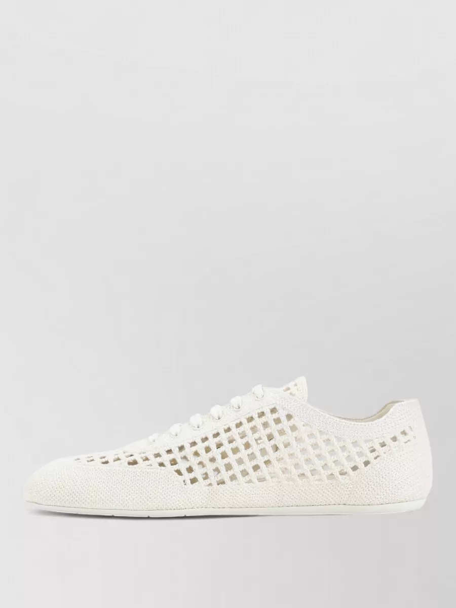 Prada Crochet Low-Top Sneakers