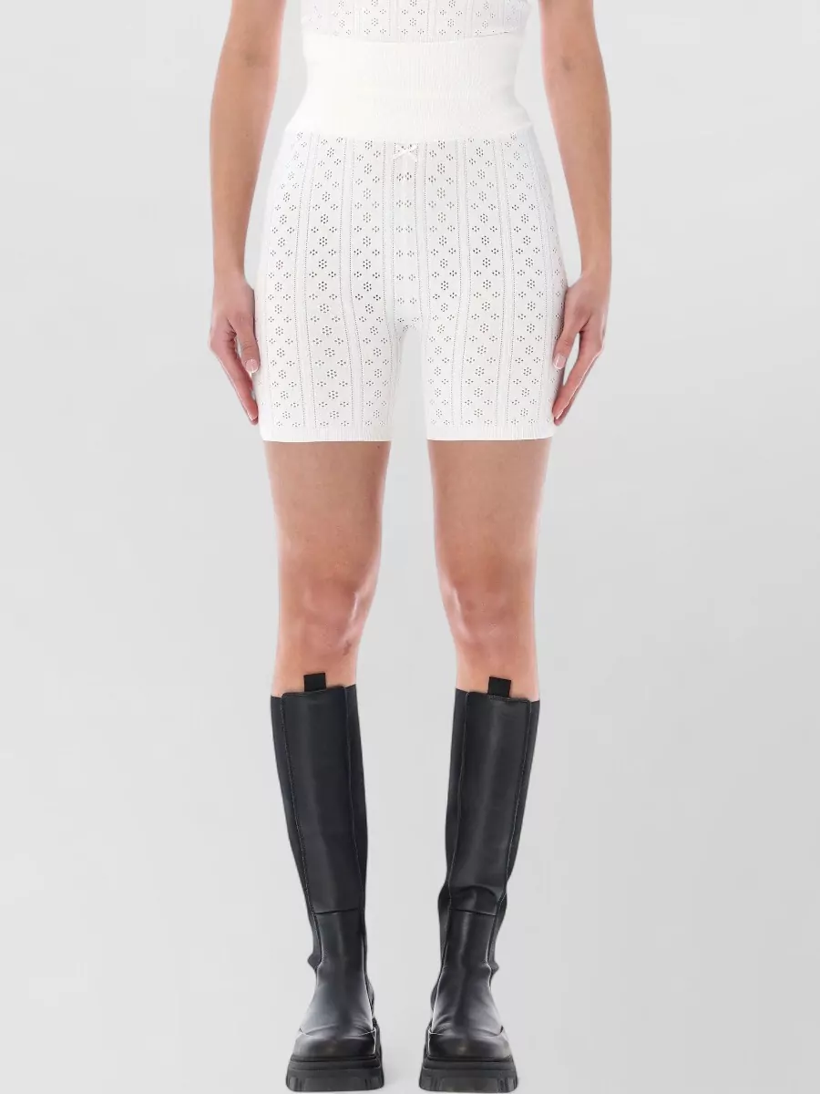 JW Anderson Pointelle knit cycle shorts