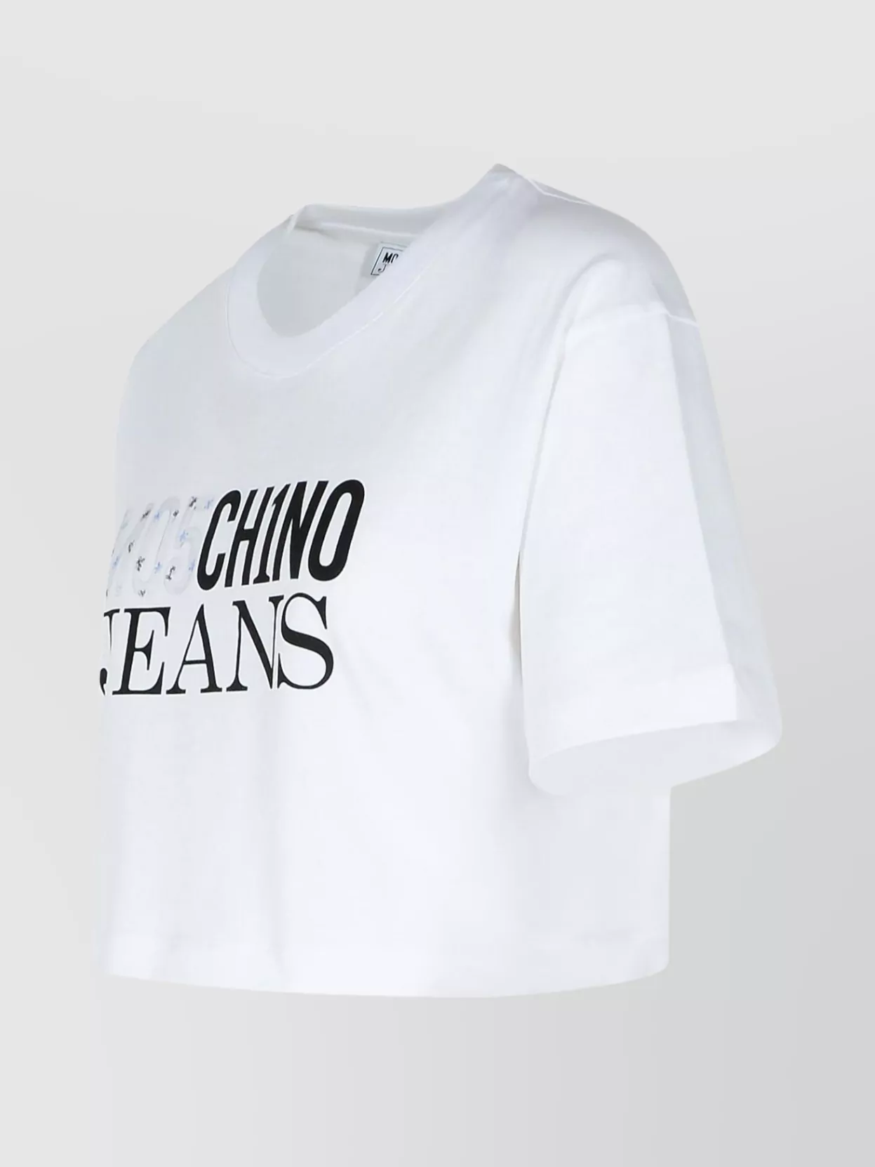 Moschino Cotton Crew Neck Cropped T-shirt