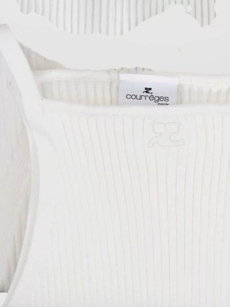Courrèges Ribbed Sleeveless Stretch Top Design