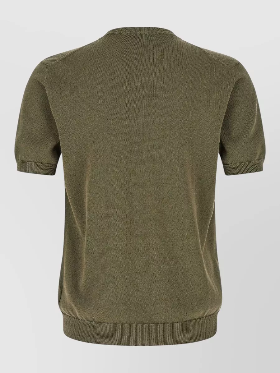 Zanone Cotton Crew Neck Short Sleeve T-Shirt