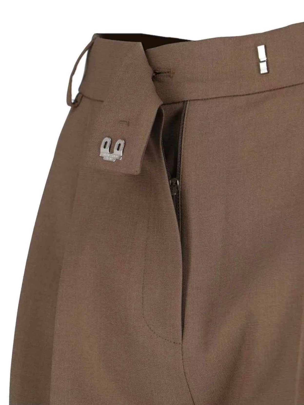 The Frankie Shop Straight Trousers With Belt Loops And Pleated Front