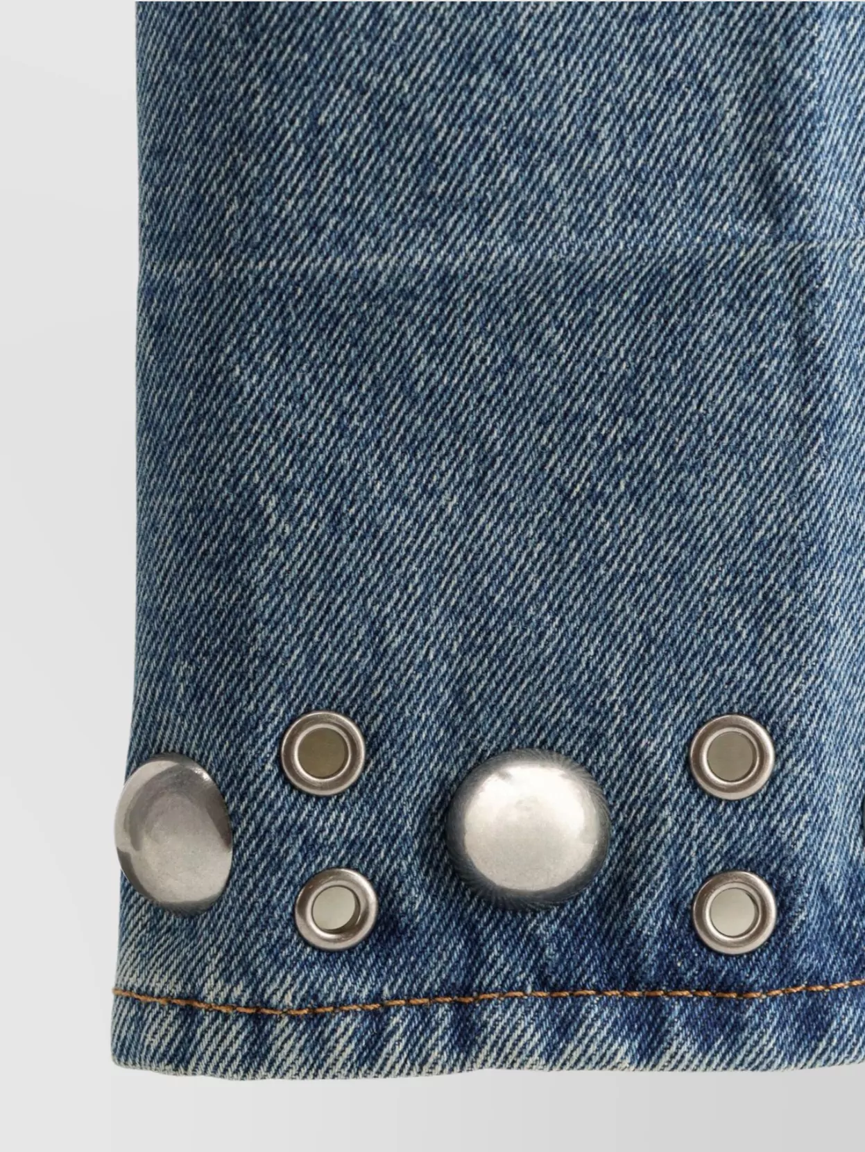 Valentino High Waist Wide-Leg Trousers With Metallic Studs