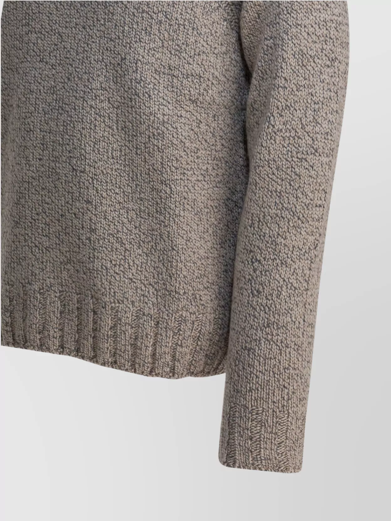 Zegna Textured Knit Sweater High Neck