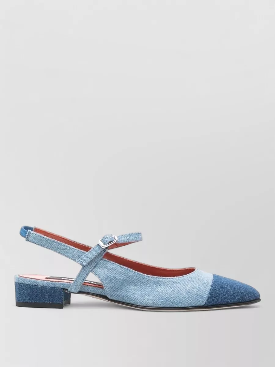 Carel Paris Cotton Slingback Mary Jane Pumps