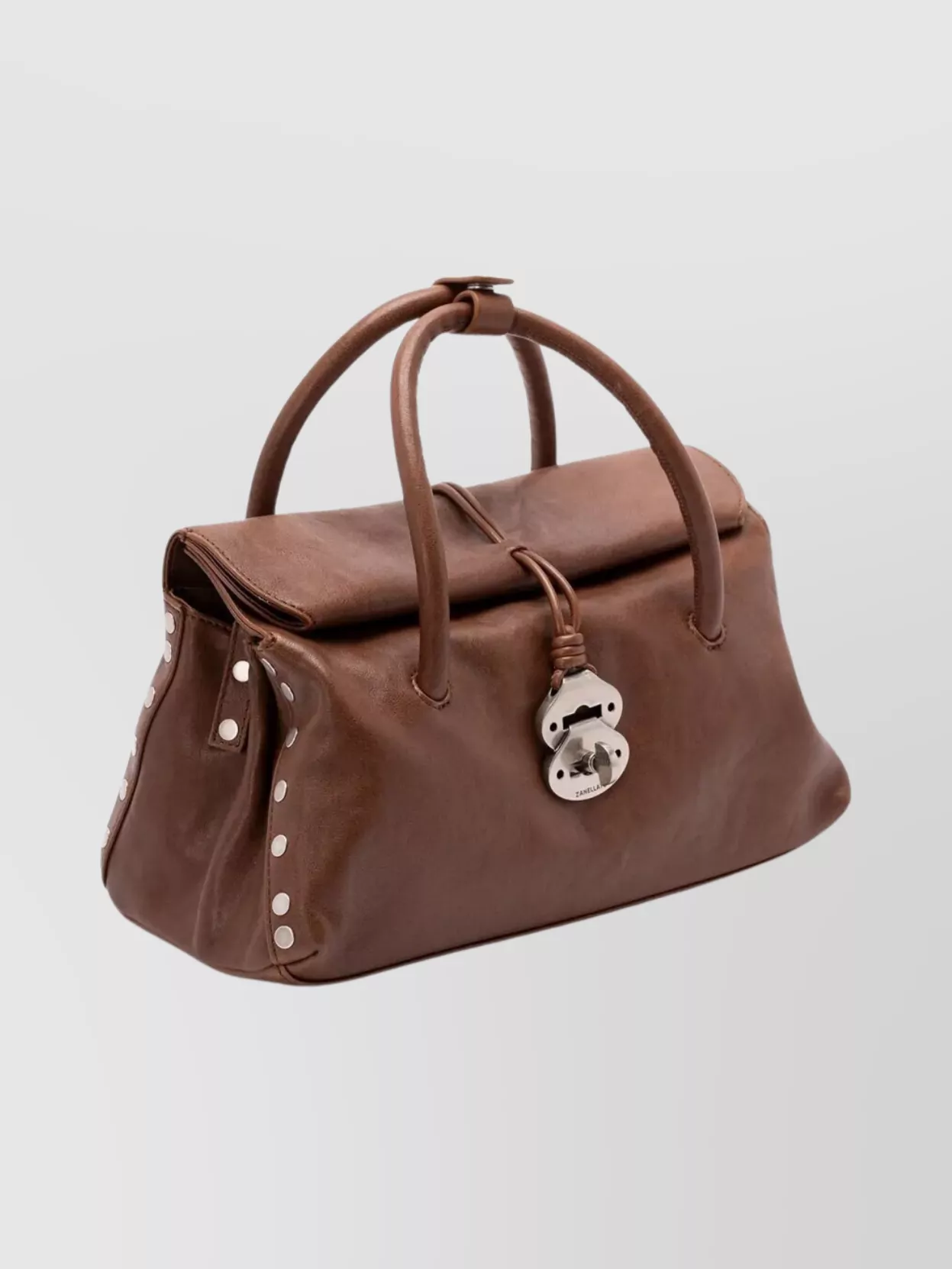 Zanellato Small Hammered Leather Tote Bag