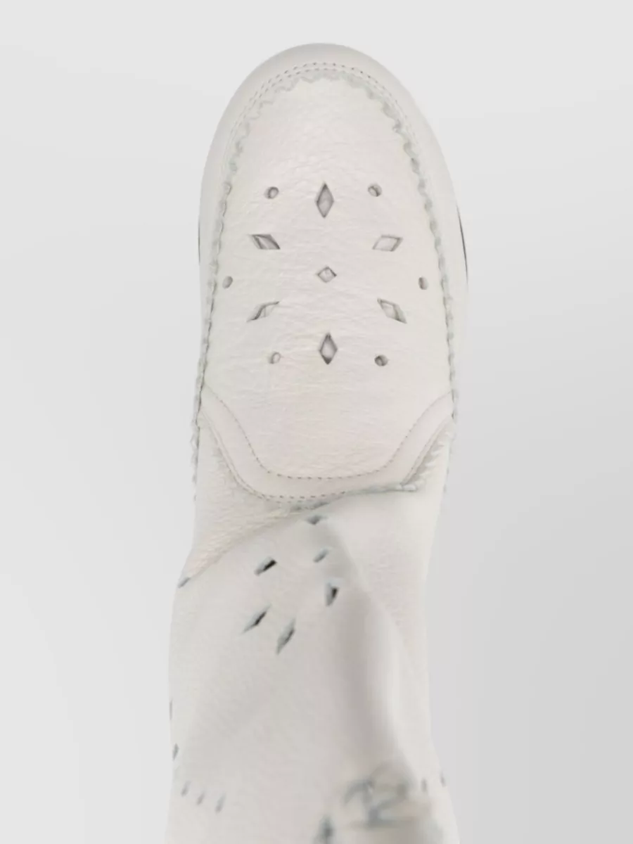 Isabel Marant Welky Leather Boots Flat Sole Tassels