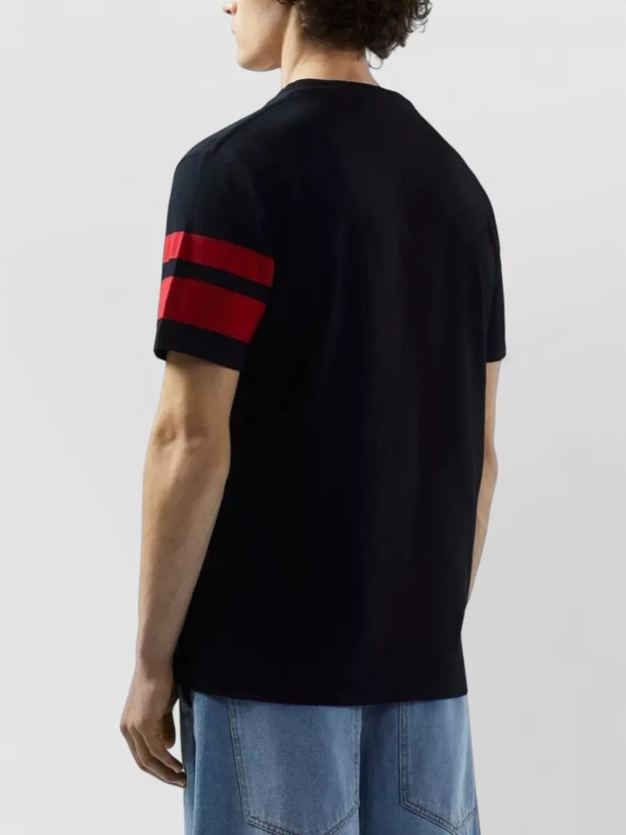 Gcds Striped Logo-Print Cotton Short-Sleeve T-Shirt