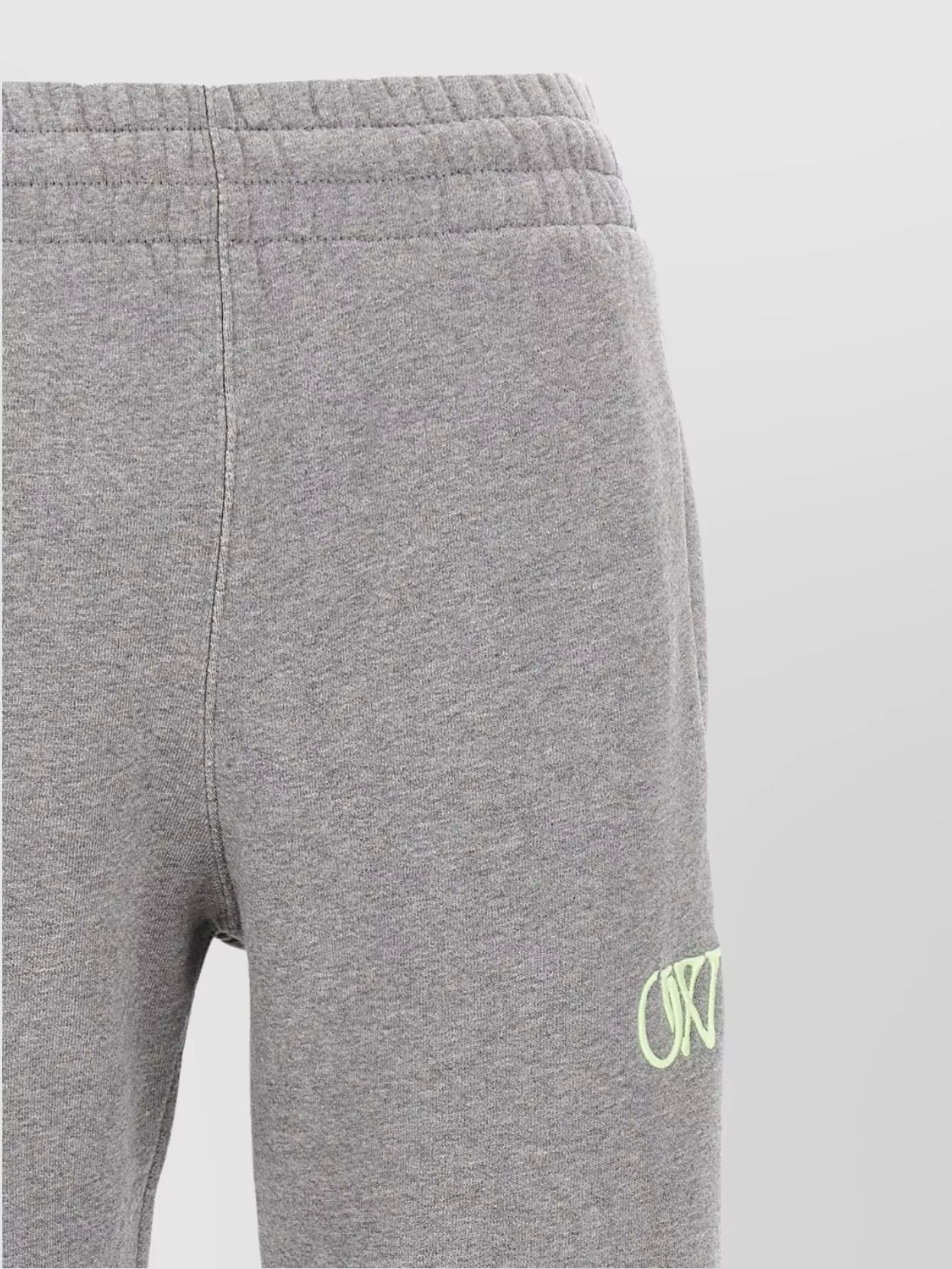 Off-white 'ow' Embroidered Joggers In Gray