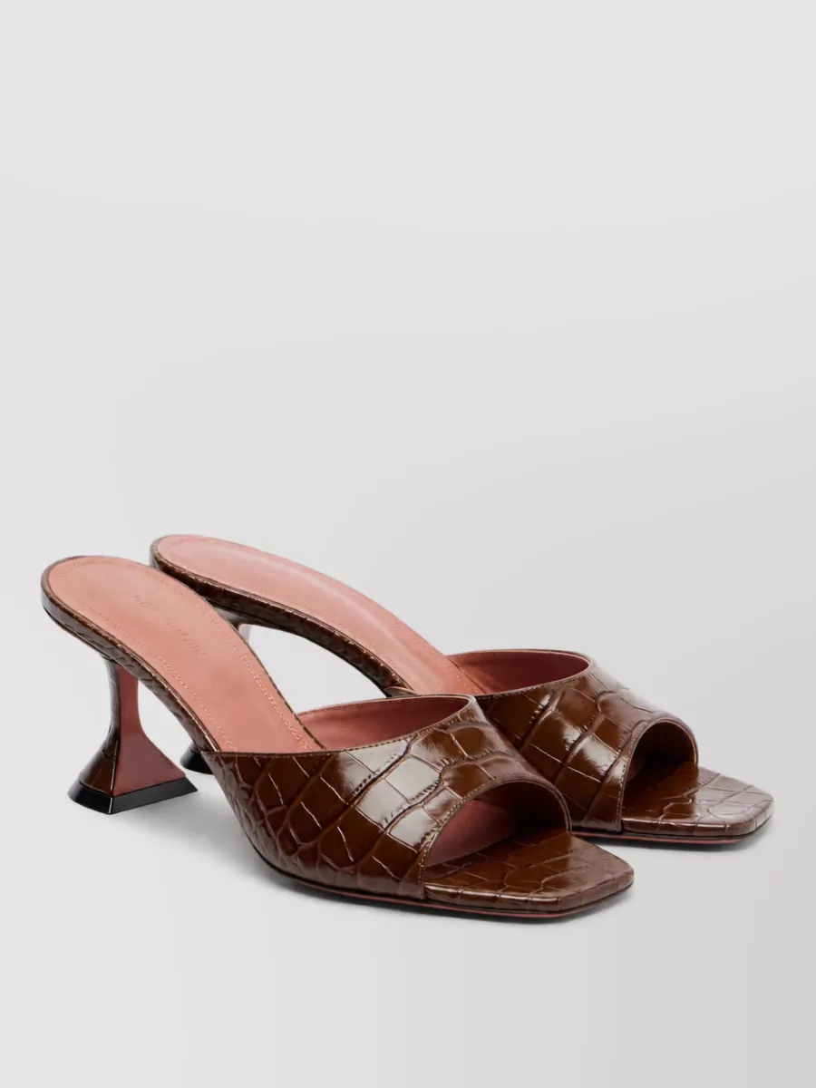 Amina Muaddi leather mules