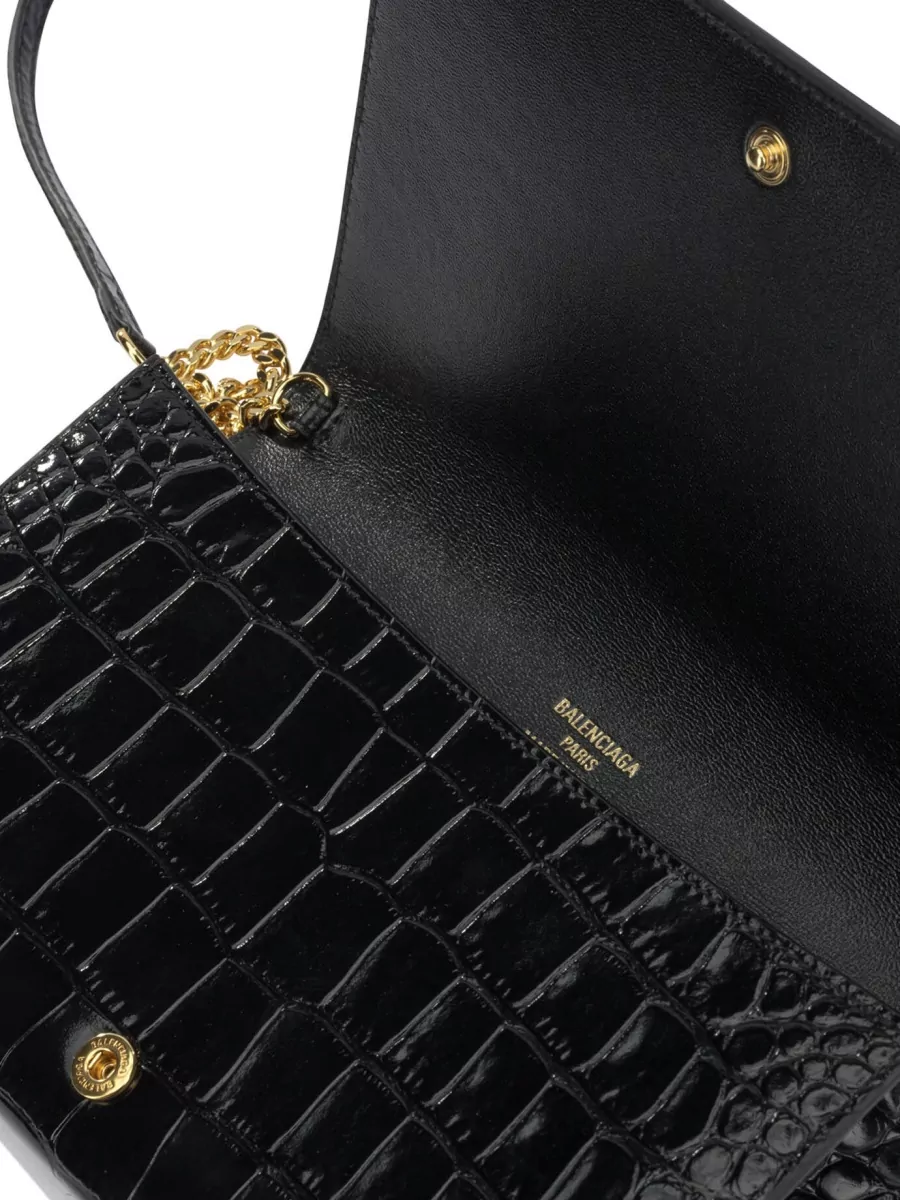 Balenciaga Hourglass Small Leather Cross-Body Bag