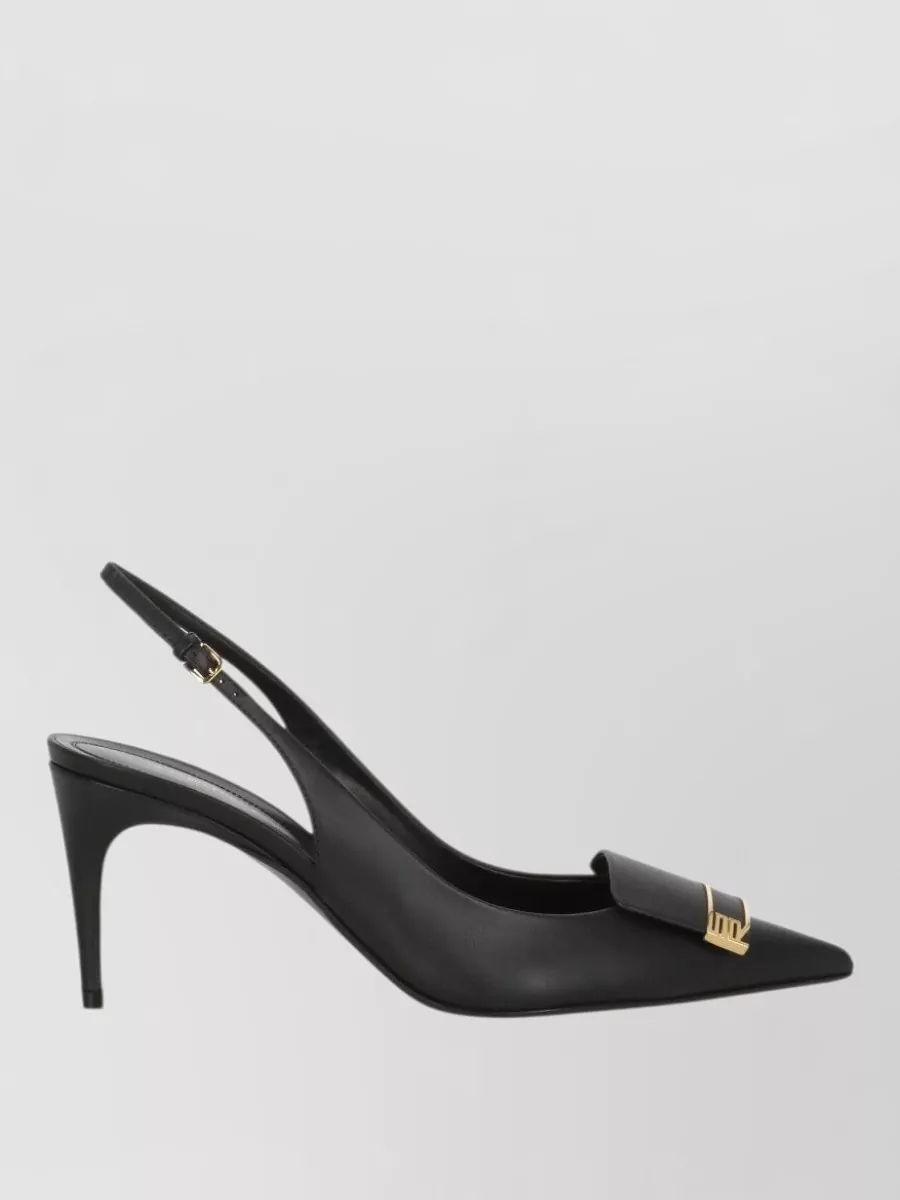 Sergio Rossi Leather Slingback Pumps