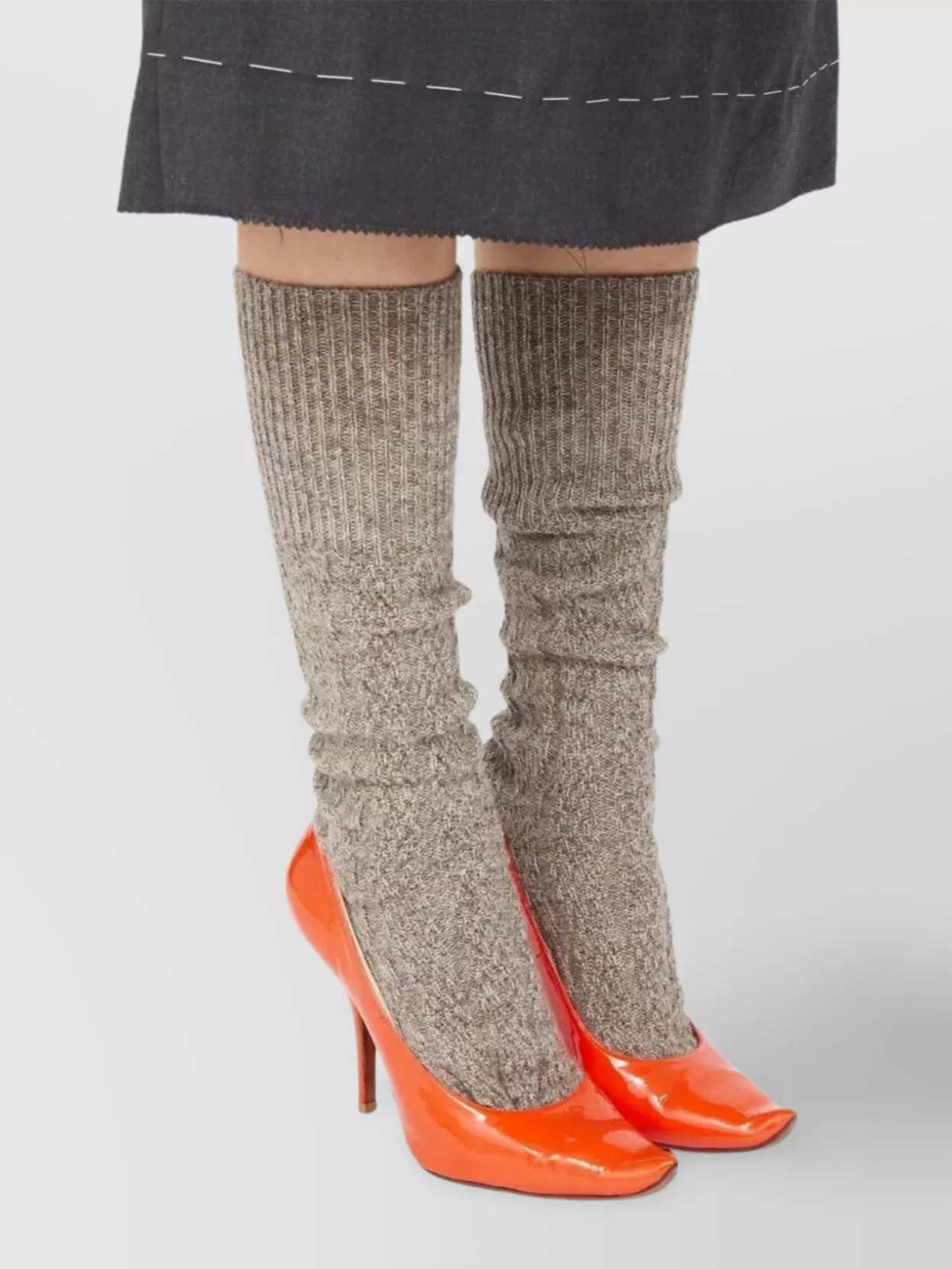 Maison Margiela Pointed Toe Stiletto Pumps With 100mm Heel