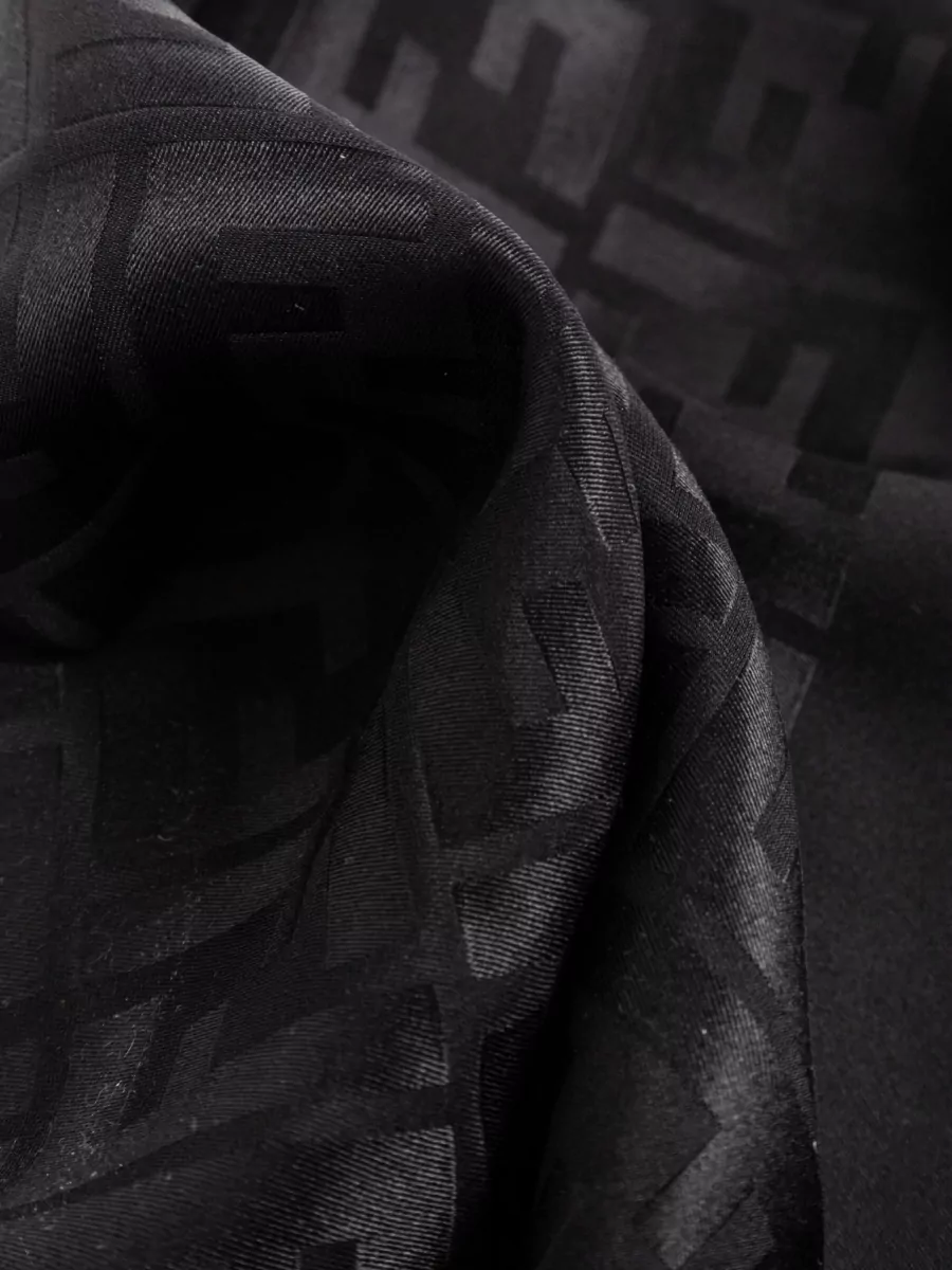 Fendi Rectangular Stole 65X200 Fringed Edges