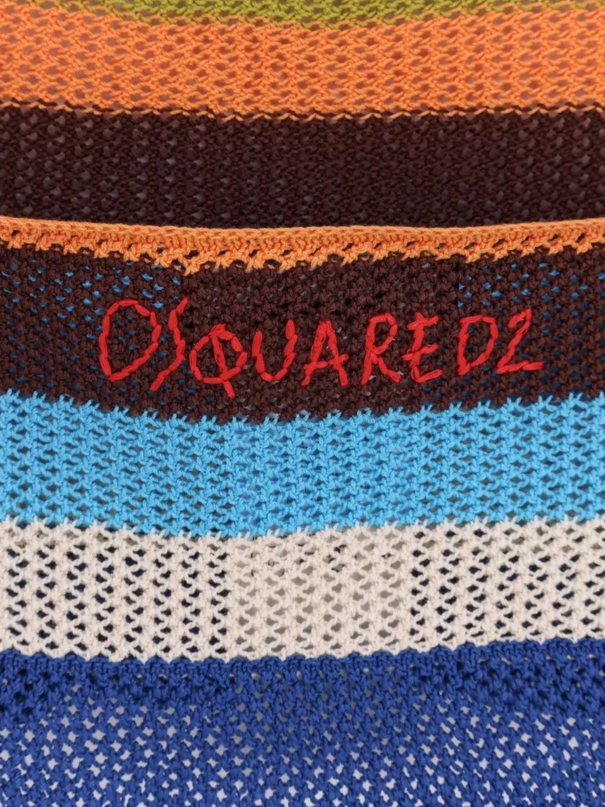 Dsquared2 Summer Lovers Halterneck Cropped Knit Top
