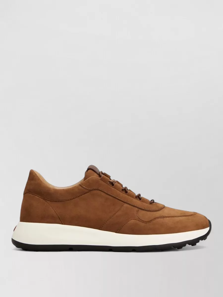 Tod's Dot Leather Sneakers Suede Upper Detail