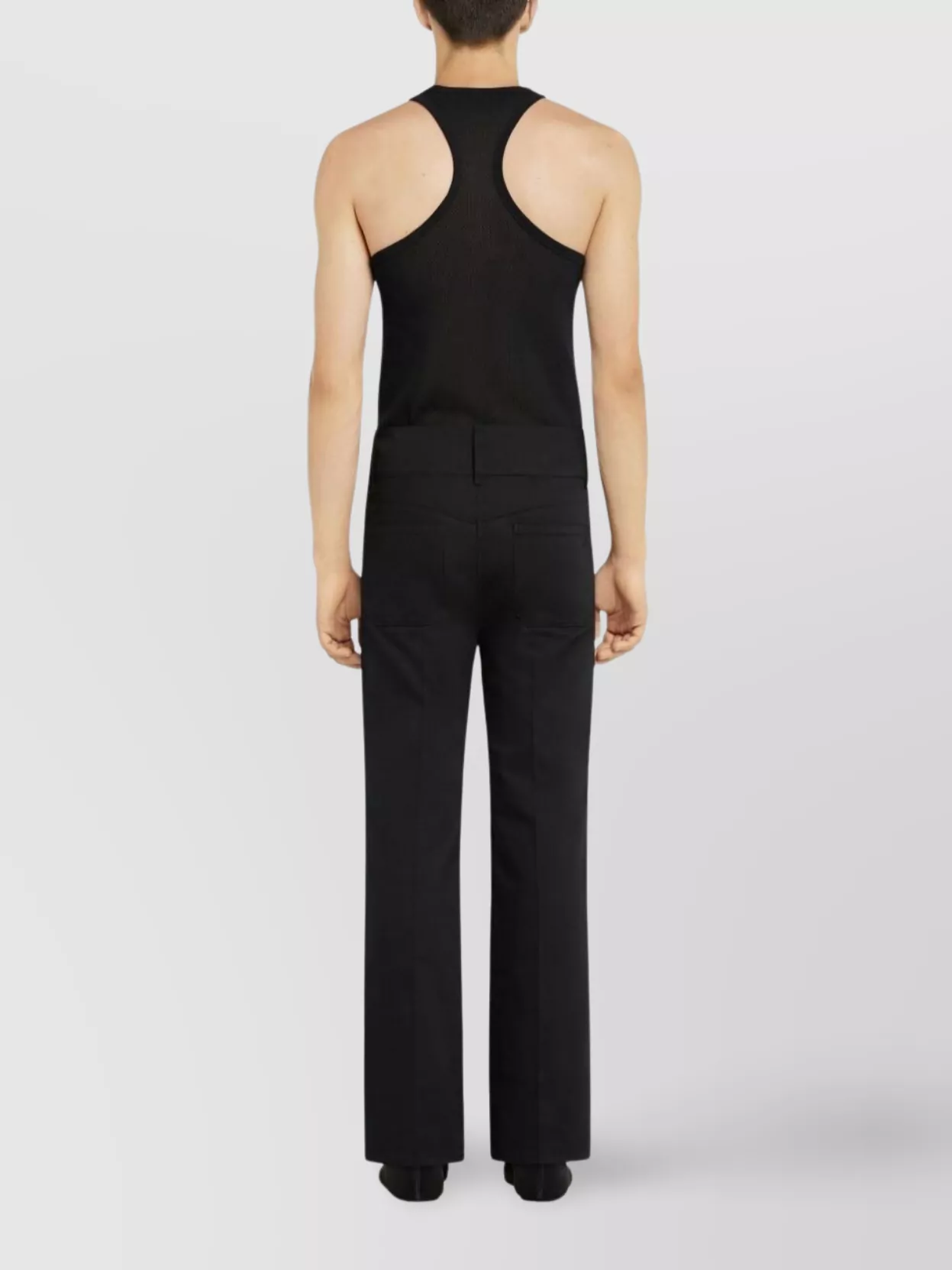 Courrèges Crew Neck Mesh Fabric Racerback Style