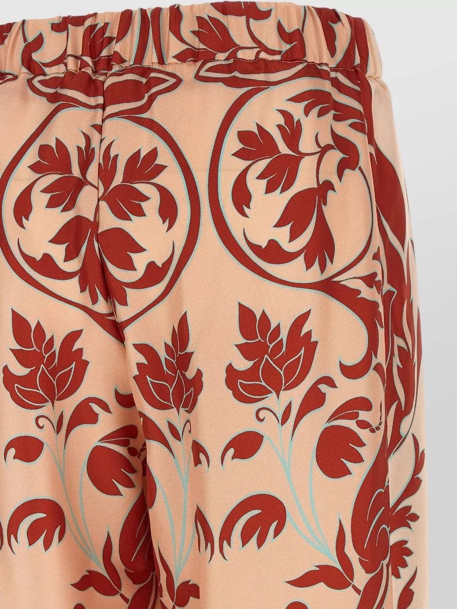 F.r.s For Restless Sleepers Silk Printed Straight-Leg Trousers