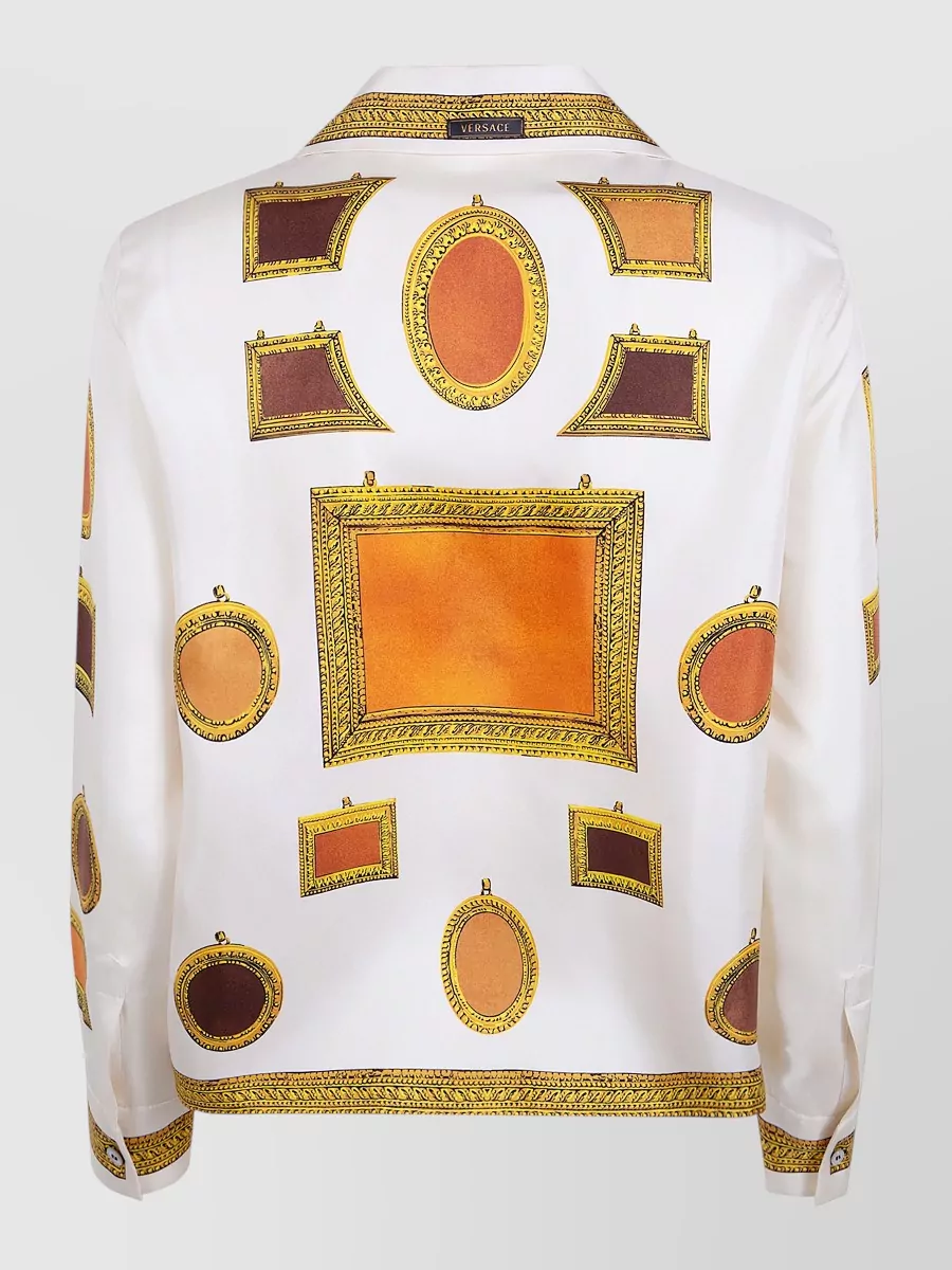Versace Silk Printed Blazer