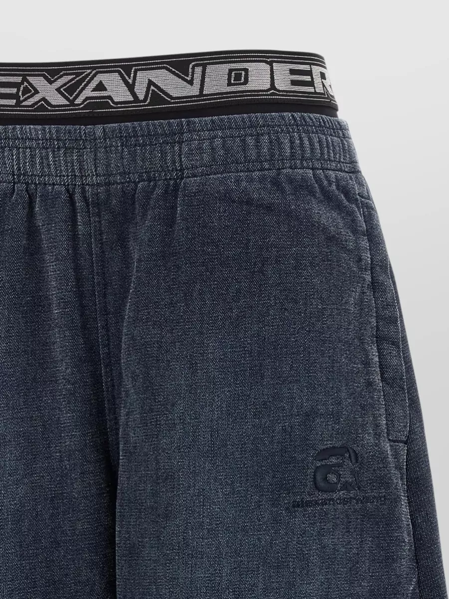 Alexander Wang Denim Barrel-Leg Pants
