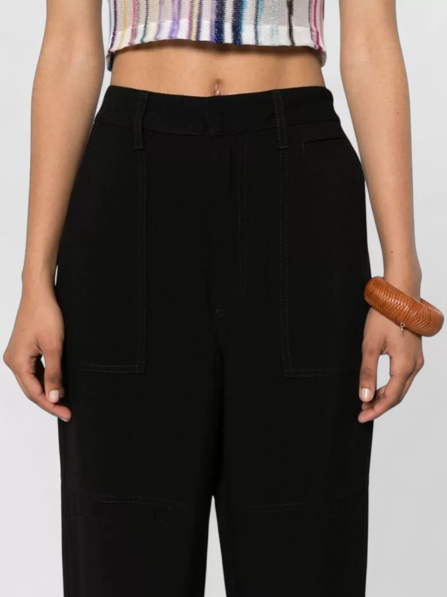 Loewe Paula's Ibiza Linen Blend Cargo Wide-Leg Trousers