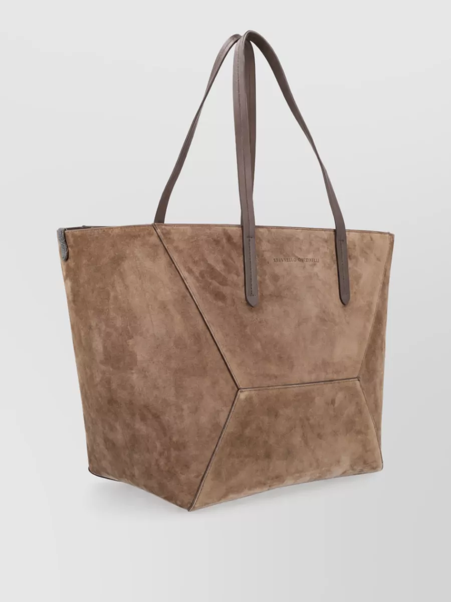 Brunello Cucinelli Maxi Shopping Bag Leather Tote Bag