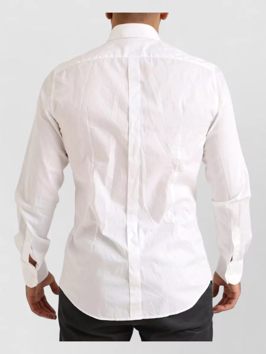 Dolce&Gabbana Cotton Pleated Dress Shirt
